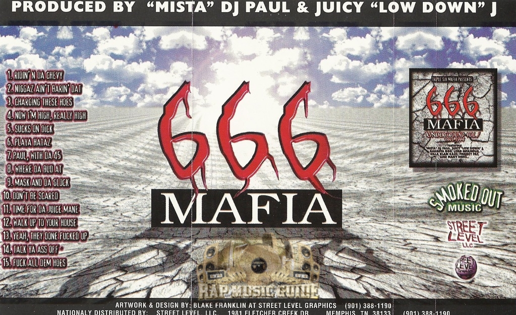 666 Mafia - Underground Vol. 1: 1st Press. Cassette Tape | Rap Music Guide